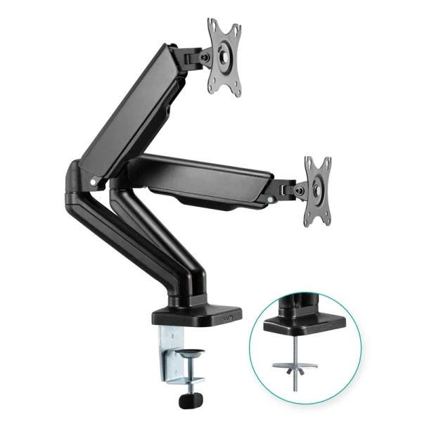 MBEAT ACA-MMA-DGC01K ® activiva ErgoLife Dual Monitor Screen Steel Gas Spring Monitor Arm MBEAT ACA-MMA-DGC01K ® activiva ErgoLife Dual Monitor Screen Steel Gas Spring Monitor Arm