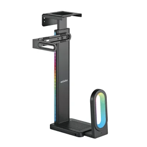 MBEAT ACA-MNT-RGB01K® activiva RGB Ultra-Wide Adjustable Wall & Under-Desk Gaming PC Mount MBEAT ACA-MNT-RGB01K ® activiva RGB Ultra-Wide Adjustable Wall & Under-Desk Gaming PC Mount