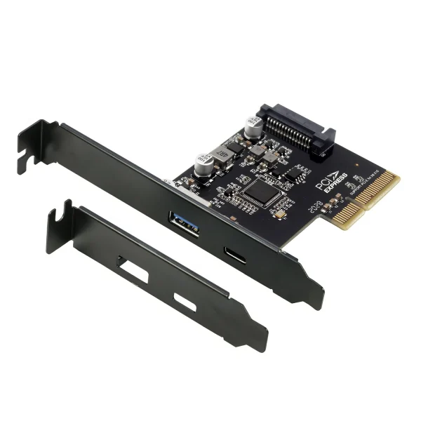 (LS)Simplecom EC312v2 PCIe x4 to 2-Port USB 3.2 Gen II 10Gbps USB-C and USB-A Expansion Card Simplecom EC312v2 PCIe x4 to 2-Port USB 3.2 Gen II 10Gbps USB-C and USB-A Expansion Card