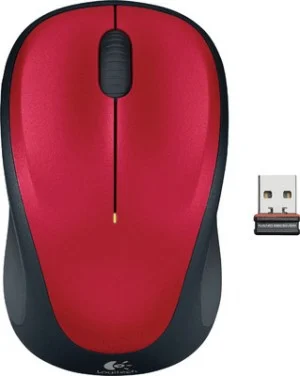 Logitech 910-003412 M235 Wireless Mouse Red Contoured design Glossy Comfort Grip Advanced Logitech 910-003412 M235 Wireless Mouse Red Contoured design Glossy Comfort Grip Advanced