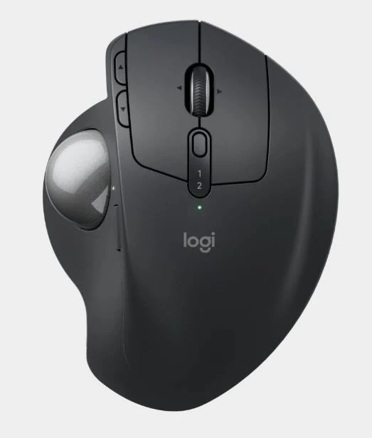 Logitech 910-007261 MX Ergo S SILENT Wireless trackball USB-C charging mouse