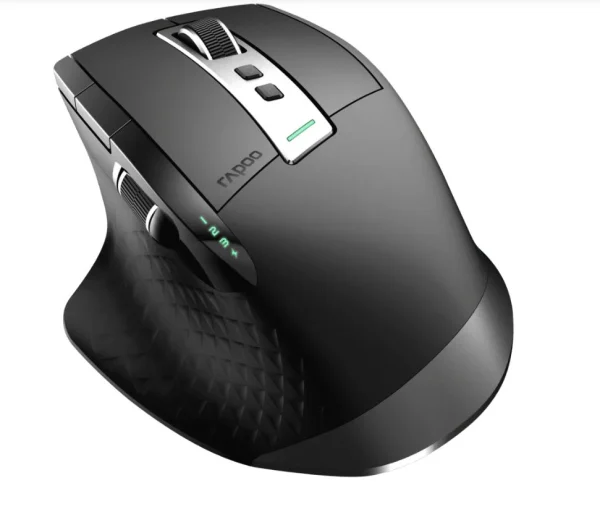 RAPOO MT750PLUS Multi-Mode Wireless Ergonomic Mouse – 800-4000 DPI Sensor Bluetooth 5.0 and RAPOO MT750PLUS Multi-Mode Wireless Ergonomic Mouse