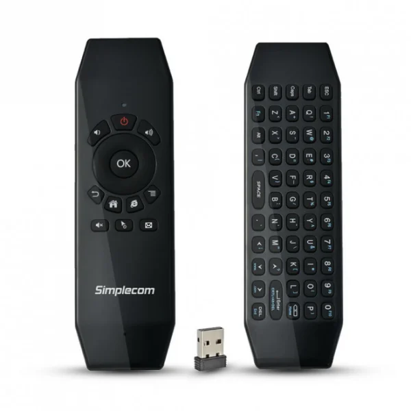 Simplecom RT150 2.4GHz Wireless Remote Air Mouse Keyboard with IR Learning Simplecom RT150 2.4GHz Wireless Remote Air Mouse Keyboard with IR Learning