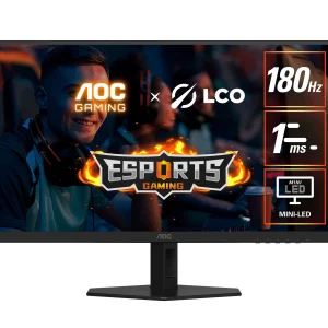 AOC Q27G40XMN 27' QD-MiniLED Monitor – QHD 180Hz, 1ms, 5000:1 contrast, 1200 nits peak HDR