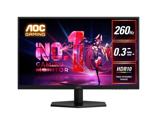 AOC Q27G42ZE 27′ 260Hz Gaming Monitor : Fast IPS panel, 2560×1440 @ 260Hz, 0.3ms MPRT AOC Q27G42ZE 27' 260Hz Gaming Monitor : Fast IPS panel, 2560×1440 @ 260Hz, 0.3ms MPRT