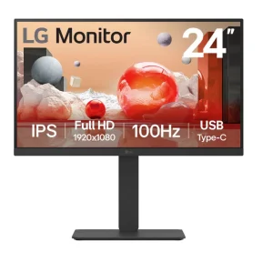 LG 24BA750-B24′ Full HD IPS 100Hz Monitor, 1920×1080, Built-in Power&Speaker, USB-C 65W PD LG 24BA750-B 24' Full HD IPS 100Hz Monitor, 1920x1080, Built-in Power&Speaker, USB-C 65W PD