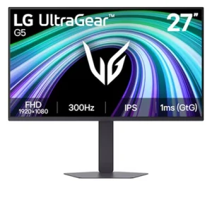 LG 27G550B-B 27′ UltraGear IPS Full HD 300Hz Monitor, 1920×1080, 1ms GtG, HDR10, sRGB 99% LG 27G550B-B 27' UltraGear IPS Full HD 300Hz Monitor, 1920×1080, 1ms GtG, HDR10, sRGB 99%