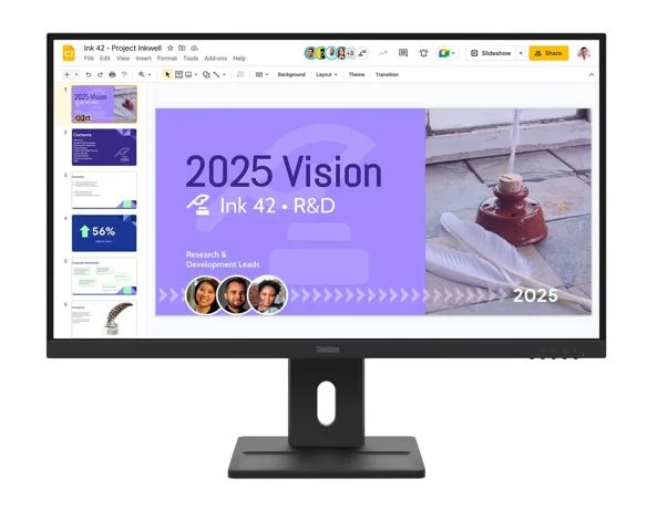 Lenovo 64BDGAR4AU ThinkVision E27Q-40 27′ 100Hz QHD IPS Monitor 2K 2560×1440 16:9 4ms Tilt Lenovo 64BDGAR4AU ThinkVision E27Q-40 27' 100Hz QHD IPS Monitor 2K 2560x1440 16:9 4ms Tilt