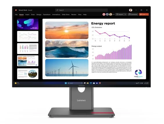 Lenovo 64B2GAR1AU ThinkVision P24Q-40 23.8'/24' QHD USB-C Docking Monitor 2K 2560x1440 16:9
