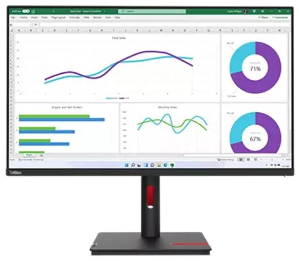 Lenovo 63D3GAR1AUThinkVision T32H-30 31.5’/32′ 60Hz QHD Monitor 2K 2560×1440 16:9 4ms IPS Lenovo 63D3GAR1AU ThinkVision T32H-30 31.5'/32' 60Hz QHD Monitor 2K 2560x1440 16:9 4ms IPS