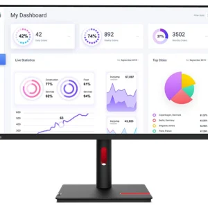 Lenovo 63D2GAR1AUThinkVision T32p-30 31.5’/32′ UHD Monitor IPS 4K 3840×2160 16:9 Height Lenovo 63D2GAR1AU ThinkVision T32p-30 31.5'/32' UHD Monitor IPS 4K 3840x2160 16:9 Height