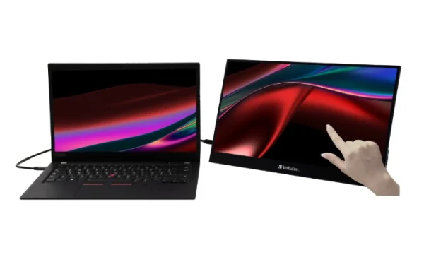 Verbatim 17.3′ USB-C Portable 10 Point Touch, Full HD 1080p, HDMI, IPS Portable, Business Verbatim 17.3' USB-C Portable 10 Point Touch, Full HD 1080p, HDMI, IPS Portable, Business
