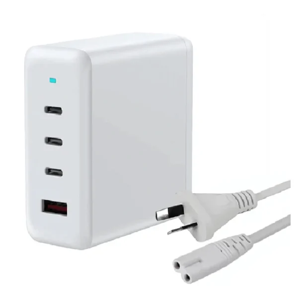 USP 100W Four Ports USB-C PD GaN Wall Charger White – 3x USB-C, 1x USB-A, Efficient, High USP 100W Four Ports USB-C PD GaN Wall Charger White - 3x USB-C, 1x USB-A, Efficient