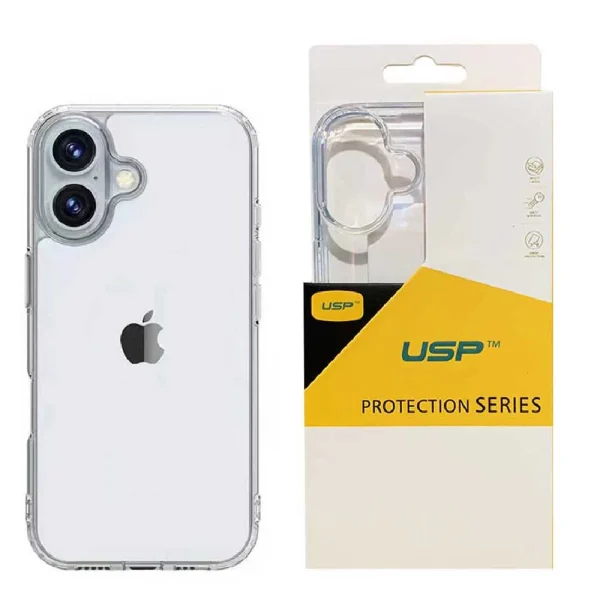 USP Apple iPhone 16 Plus (6.7′) Rock Shockproof Case Clear – Ultra-thin, Lightweight, Non-slip USP Apple iPhone 16 Plus (6.7') Rock Shockproof Case Clear - Ultra-thin, Lightweight