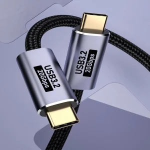 USP BoostUp Cafule Braided USB-C to USB-C (3.2 Gen2) Charge & Video Cable (1.5M) -Black,5A/100W USP BoostUp Cafule Braided USB-C to USB-C (3.2 Gen2) Charge & Video Cable (1.5M)