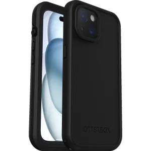 OtterBox Fre MagSafe Apple iPhone 15 (6.1') Case Black- (77-93438),DROP+ 5X Military