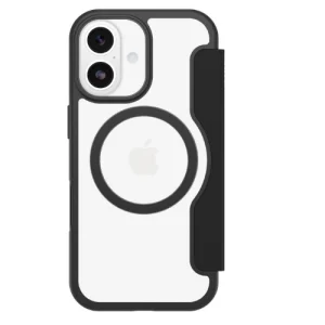 OtterBox React Folio MagSafe Apple iPhone 17 (6.3') Case Black Crystal (Clear/Black)