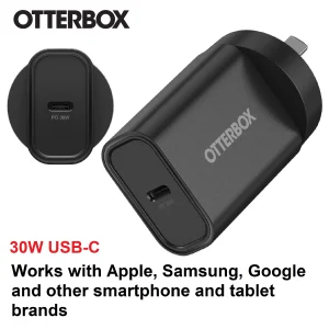 OtterBox 30W USB-C (Type I) PD Fast Wall Charger – Black (78-81351), Compact, Drop Tested,Safe OtterBox 30W USB-C (Type I) PD Fast Wall Charger - Black (78-81351), Compact
