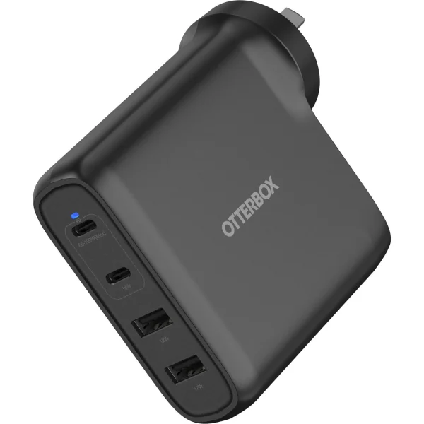 OtterBox 100W Four Port USB-C (Type I) PD Fast GaN Wall Charger – Black (78-81355) OtterBox 100W Four Port USB-C (Type I) PD Fast GaN Wall Charger - Black (78-81355)