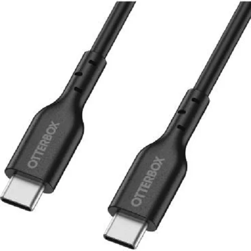 OtterBox USB-C to USB-C (2.0) PD Fast Charge Cable (1M) -Black(78-81356),3 AMPS (60W),Samsung