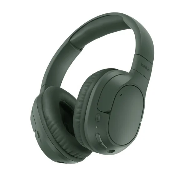 Belkin AUD009FQOLSoundForm Surround Wireless Over-The-Ear Headphones + USB-C Cable (1.2M) + Belkin SoundForm Surround Wireless Over-The-Ear Headphones + USB-C Cable (1.2M) + Audio Cable