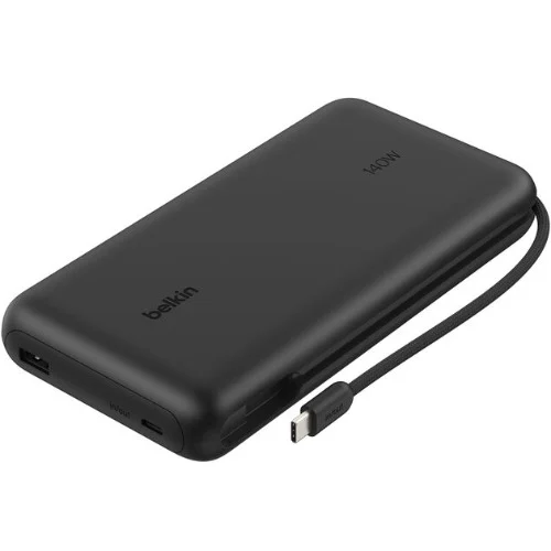 Belkin UltraCharge Pro 25K mAh Laptop Power Bank w/ 140W Integrated USB-C Cable(35CM) Belkin UltraCharge Pro 25K mAh Laptop Power Bank w/ 140W Integrated USB-C Cable(35CM)