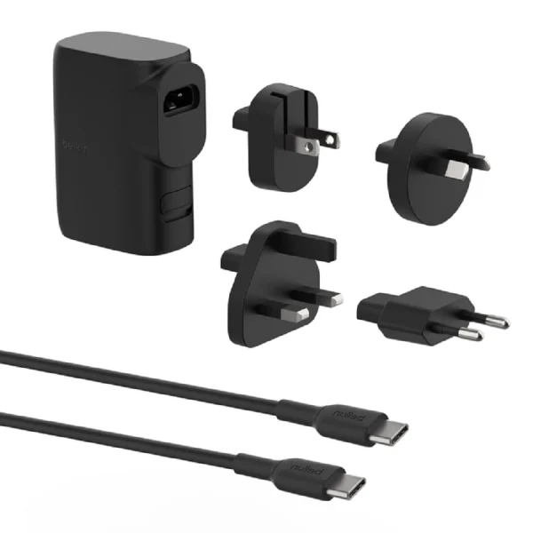 Belkin BPZ003bt1MBK-B6BoostCharge Hybrid 25W Wall Charger + Power Bank 5k (20W)+Tavel Adapter Belkin BoostCharge Hybrid 25W Wall Charger + Power Bank 5k (20W)+Tavel Adapter Kit