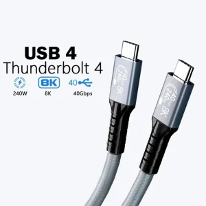 USP BT4CC18M BoostUp Hyperlink USB4 USB-C to USB-C Cable (1.8M) Black -USB4 USP BT4CC18M BoostUp Hyperlink USB4 USB-C to USB-C Cable (1.8M) Black -USB4