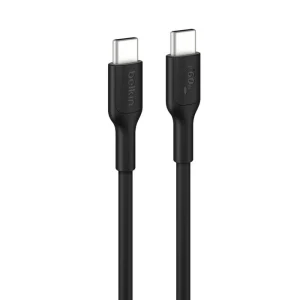 Belkin BoostCharge USB-C to USB-C Cable (2M) – Black (CAB023FQ2MBK), 3A/60W, 480Mbps, 300K+ Belkin BoostCharge USB-C to USB-C Cable (2M) - Black (CAB023FQ2MBK), 3A/60W, 480Mbps