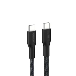 Belkin BoostCharge Pro Braided USB-C to USB-C Cable (3M) - Black (CAB025fq3MBK), 5A/240W