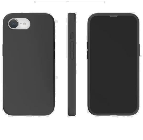 USP CBALCHI16E Apple iPhone 17e / iPhone 16e (6.1') Silicon Case Black - Two Tough Layers