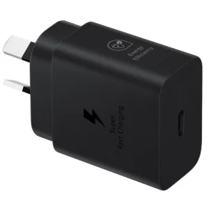 Samsung 25W GaN USB-C Fast Wall Charger – Black(EP-T2510NBEGAU), 1x USB-C, Supports up to 25W Samsung 25W GaN USB-C Fast Wall Charger - Black(EP-T2510NBEGAU), 1x USB-C, Supports up to 25W
