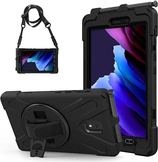USP HDTACTIVE5 Rugged Samsung Galaxy Tab Active5/Tab Active3 (8') Case Black