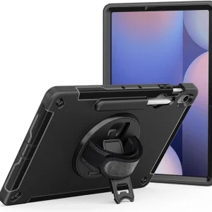 USP HDTS10FEPLUS Rugged Samsung Galaxy Tab S10 FE+ (13.1') Case Black - Built-in-Kickstand
