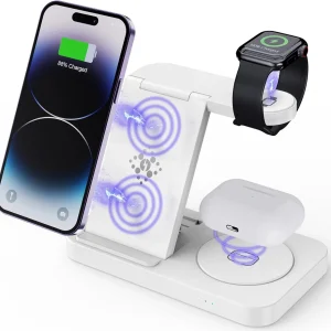 USP 3in1WWCS Samsung 3-in-1 Wireless Charging Stand, 15W, Portable & Space-Saving