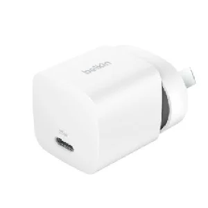 Belkin BoostCharge Compact 25W USB-C (PD 3.1) Cubic Wall Charger – White (WCA012auWH) Belkin BoostCharge Compact 25W USB-C (PD 3.1) Cubic Wall Charger - White (WCA012auWH)