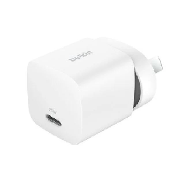Belkin BoostCharge Compact 25W USB-C (PD 3.1) Cubic Wall Charger – White (WCA012auWH) Belkin BoostCharge Compact 25W USB-C (PD 3.1) Cubic Wall Charger - White (WCA012auWH)