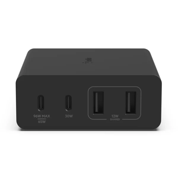 Belkin BoostCharge Pro 108W USB-C (PD 3.0) 4-Port GaN Wall Charger – Black (WCH010auBK) Belkin BoostCharge Pro 108W USB-C (PD 3.0) 4-Port GaN Wall Charger - Black (WCH010auBK)