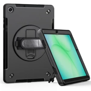 USP HDTA9PLUSSamsung Galaxy Tab A9+ (11′) Case Black – Built-in-Kickstand, Hand & Shoulder USP HDTA9PLUS Samsung Galaxy Tab A9+ (11') Case Black - Built-in-Kickstand