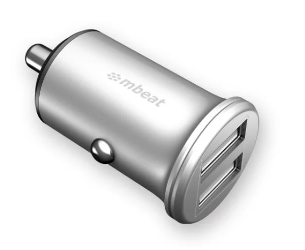 MBEAT MB-CHGR-C248 ® Power Dot Pro Dual port 4.8A Rapid Car Charger MBEAT MB-CHGR-C248 ® Power Dot Pro Dual port 4.8A Rapid Car Charger