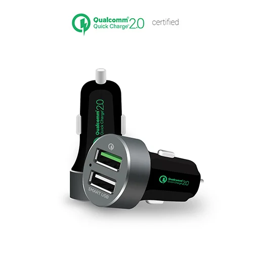 MBEAT MB-CHGR-QBS ® QuickBoost USB 2.0 Dual Port Car Charger