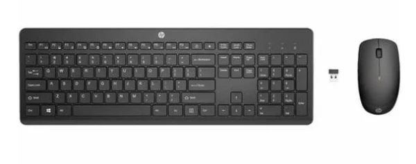 HP 1Y4D0UT 235 USB Wireless Keyboard & Mouse Combo 2.4GHz 12 Function keys Chiclet Comfortable