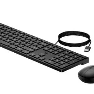 HP 9SR36UT 320MK USB Wired Desktop Keyboard Mouse Combo Reduced-sized & Low-Profile Quiet Keys HP 9SR36UT 320MK USB Wired Desktop Keyboard Mouse Combo Reduced-sized & Low-Profile Quiet Keys