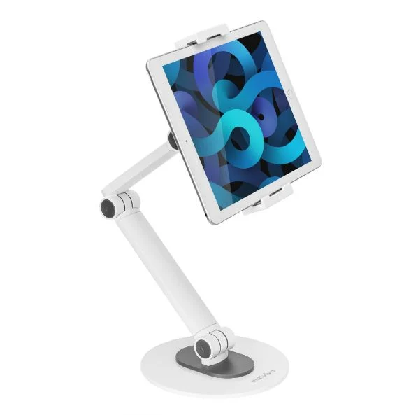 MBEAT ACA-TSTD-01WHT ® activiva Universal iPad & Tablet Tabletop Stand Universal Fit Freestyle MBEAT ACA-TSTD-01WHT ® activiva Universal iPad & Tablet Tabletop Stand Universal Fit Freestyle