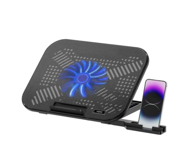 Rapoo CF100. BlackLaptop Cooling Pad CF100, High-Efficiency Cooling Ergonomic Design Rapoo CF100. Black Laptop Cooling Pad CF100, High-Efficiency Cooling Ergonomic Design