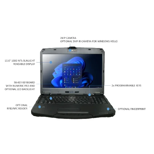 Durabook S5G1P2AAHBXE S15, 15' FHD, Intel® Core™ i5-1235U, Windows 11, 8GB RAM