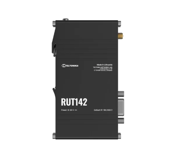 Teltonika RUT142000000RUT142 Industrial Router, Wi-Fi 4, RS232 for Serial Communication Teltonika RUT142000000 RUT142 Industrial Router, Wi-Fi 4, RS232 for Serial Communication