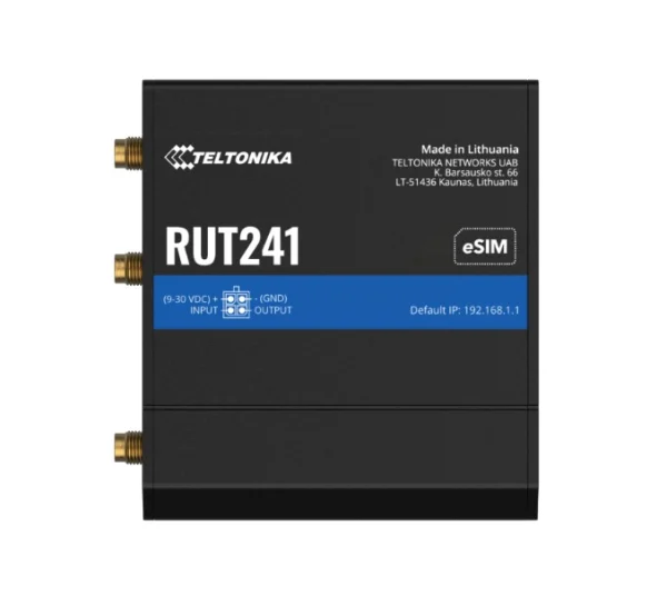 Teltonika RUT241065000 RUT241 Industrial Cellular Router, Instant LTE Failover Teltonika RUT241065000 RUT241 Industrial Cellular Router, Instant LTE Failover