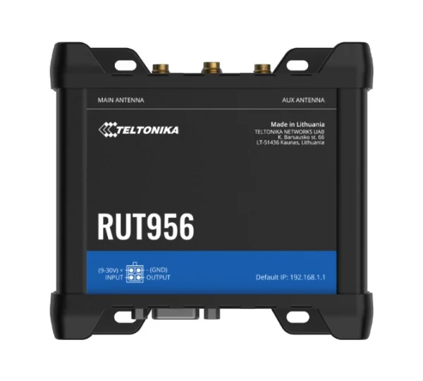 Teltonika RUT956700600 RUT956 Industrial Cellular Router, Dual-SIM Cellular 4G LTE Teltonika RUT956700600 RUT956 Industrial Cellular Router, Dual-SIM Cellular 4G LTE