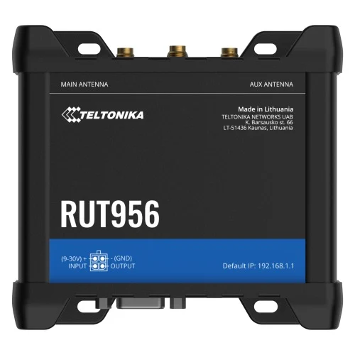 Teltonika RUT956400500RUT956 Global Version Industrial Cellular Router, PSU included Teltonika RUT956400500 RUT956 Global Version Industrial Cellular Router, PSU included